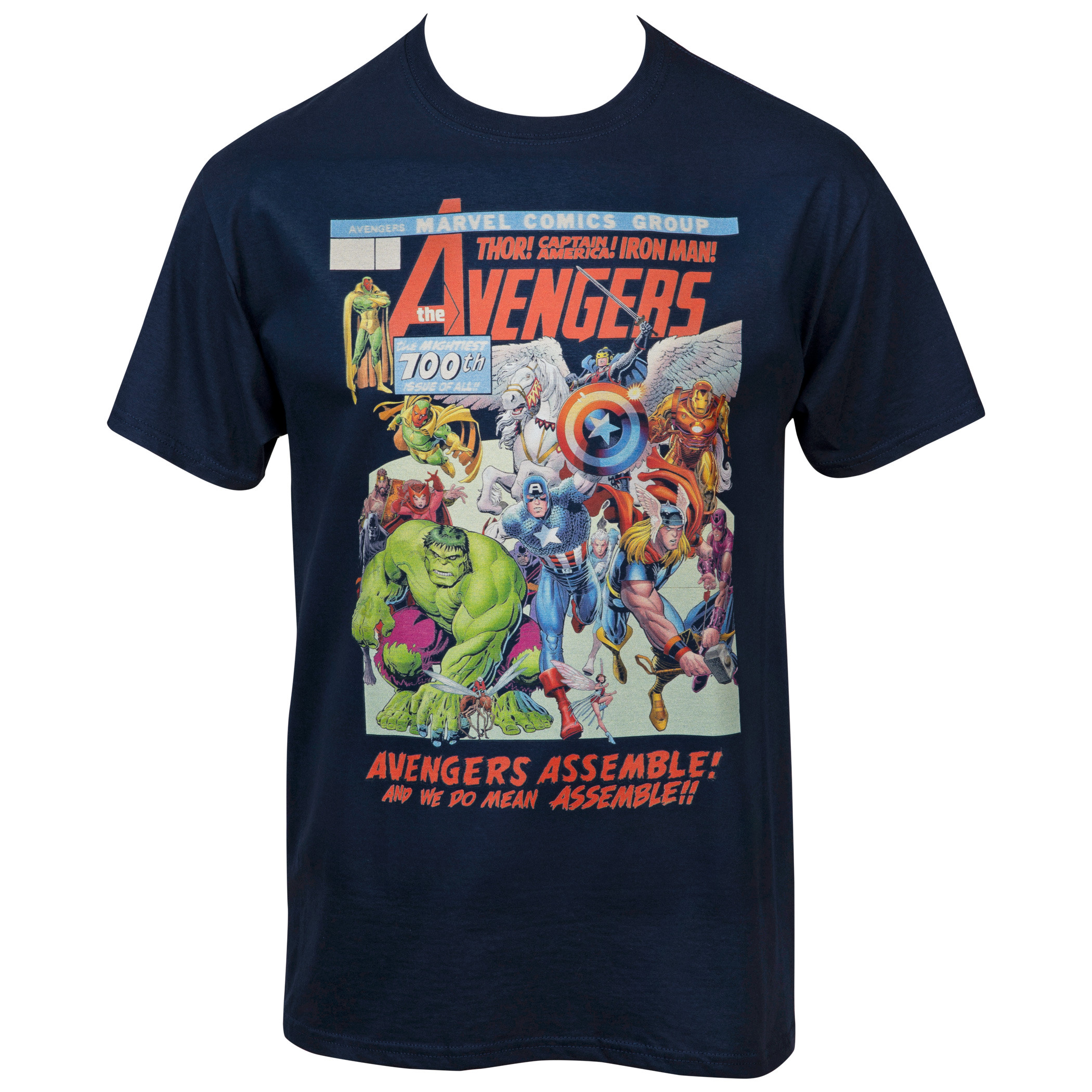 The Avengers The Mightiest 100th Issue Comic Cover T-Shirt