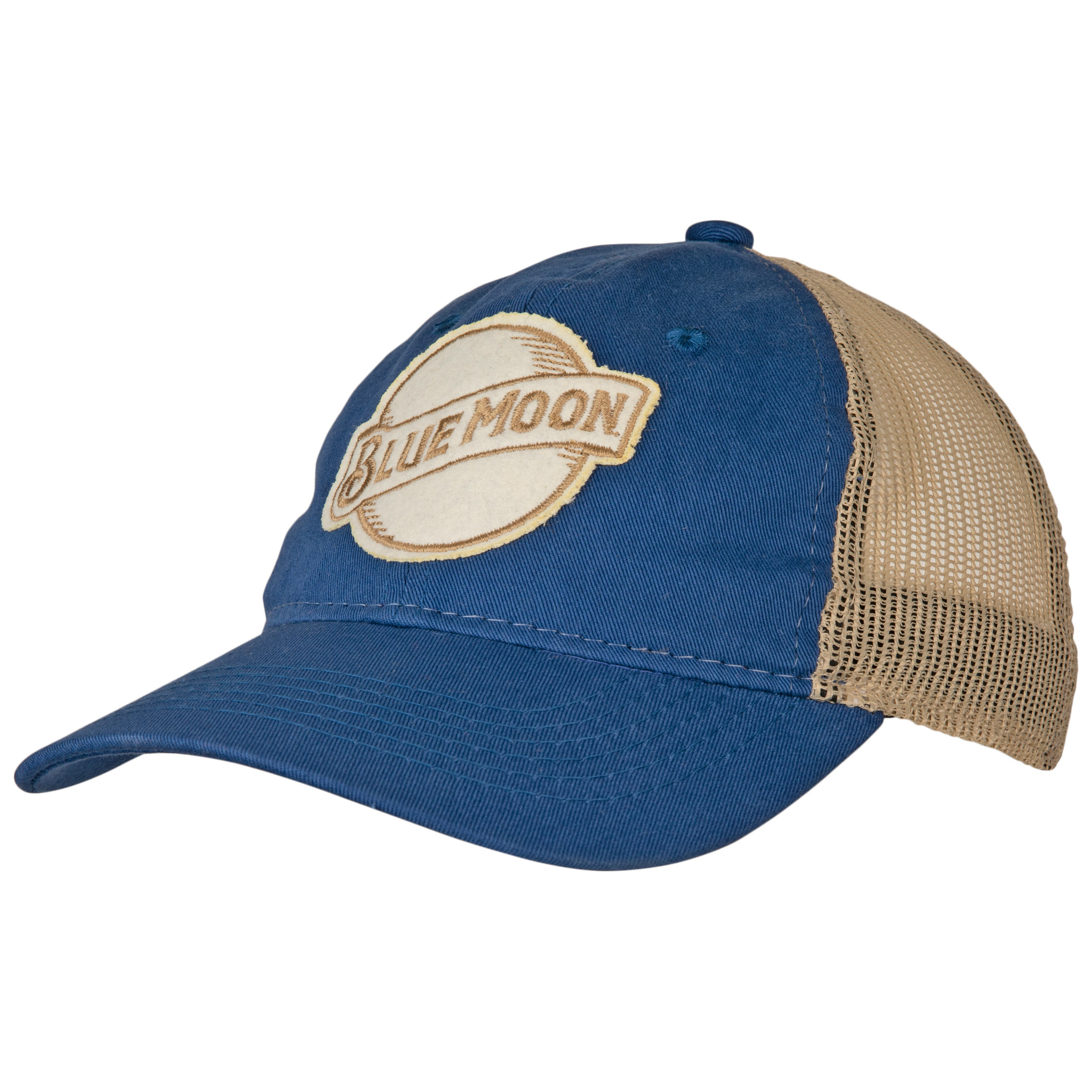 Blue Moon Logo Trucker Mesh Snapback Hat
