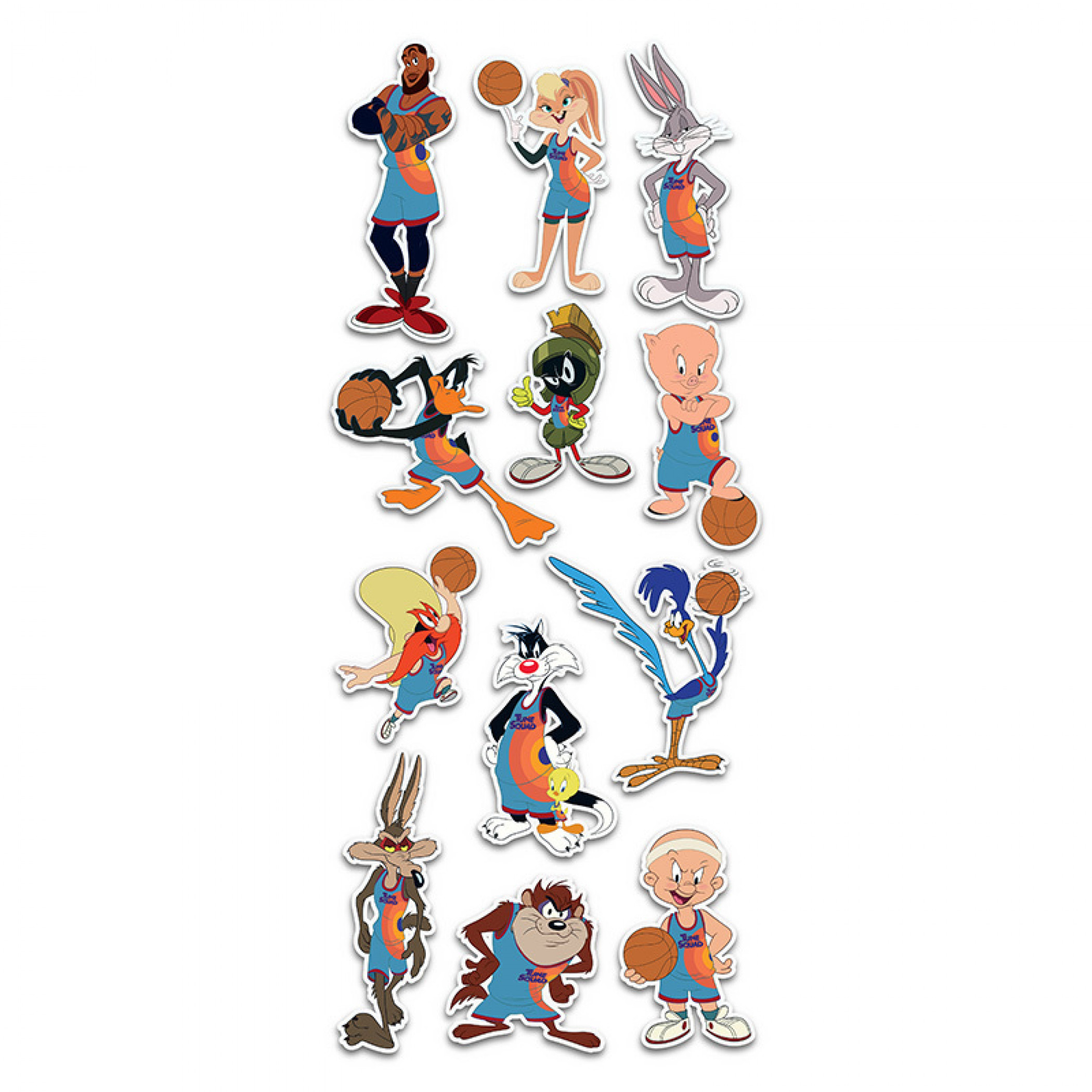 Looney Tunes Space Jam Multi Character Elektroplate Decal Pack