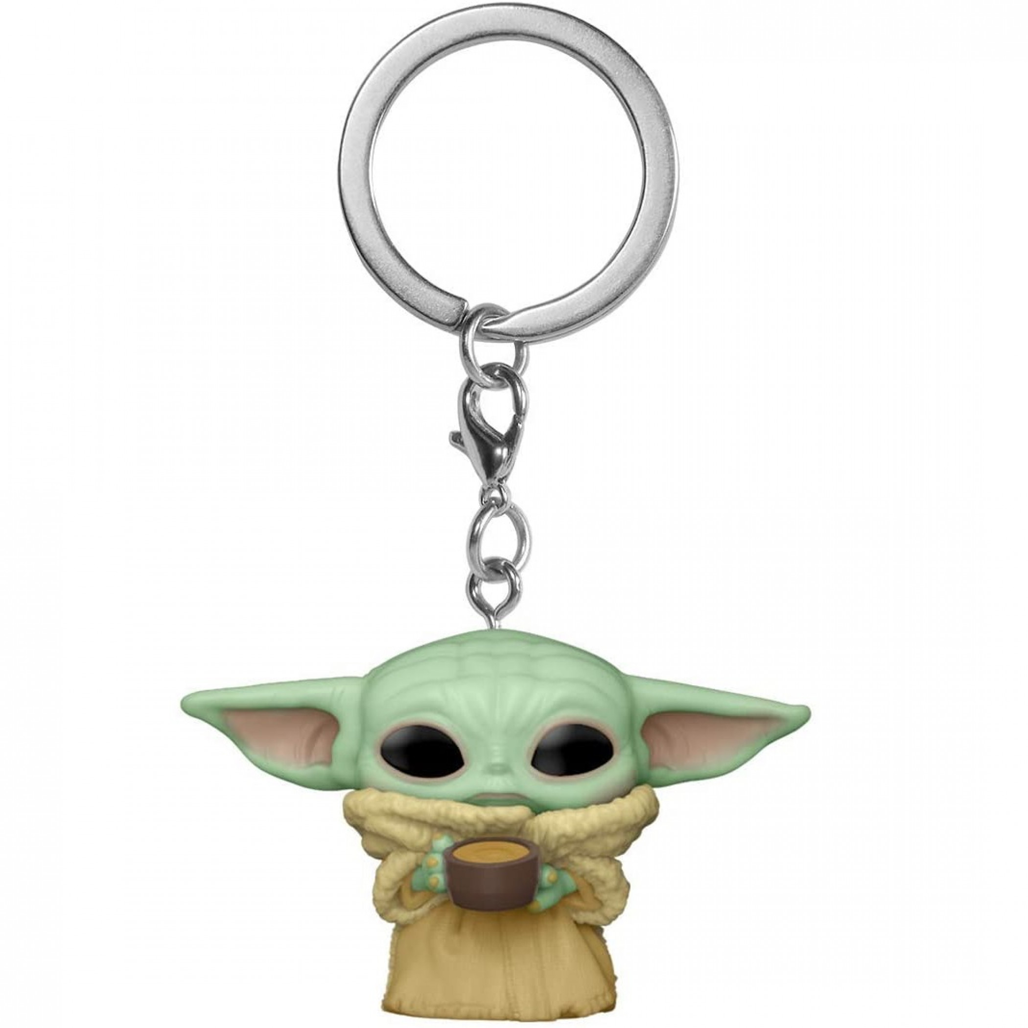 Star Wars The Mandalorian Grogu Child with Cup Funko Pop! Keychain