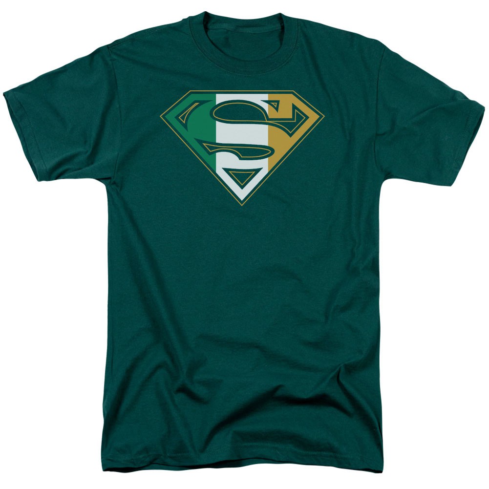 St. Patrick's Day Superman Irish Shield Green T-Shirt