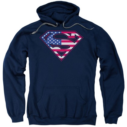 Superman American Flag Logo Hoodie