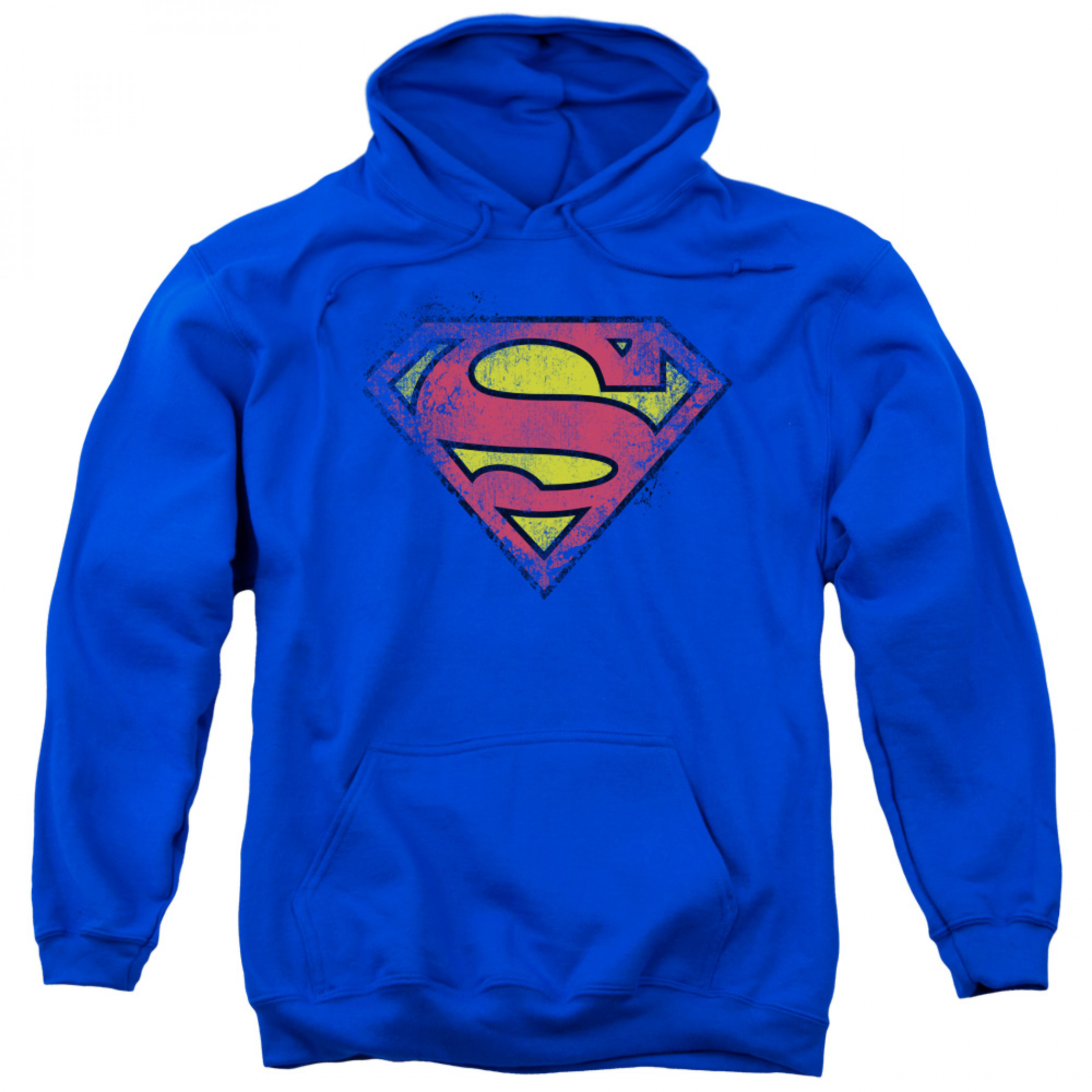 Superman Distressed Logo Hoodie