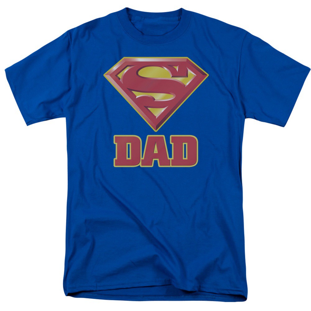 Superman Super Dad Men's Blue T-Shirt