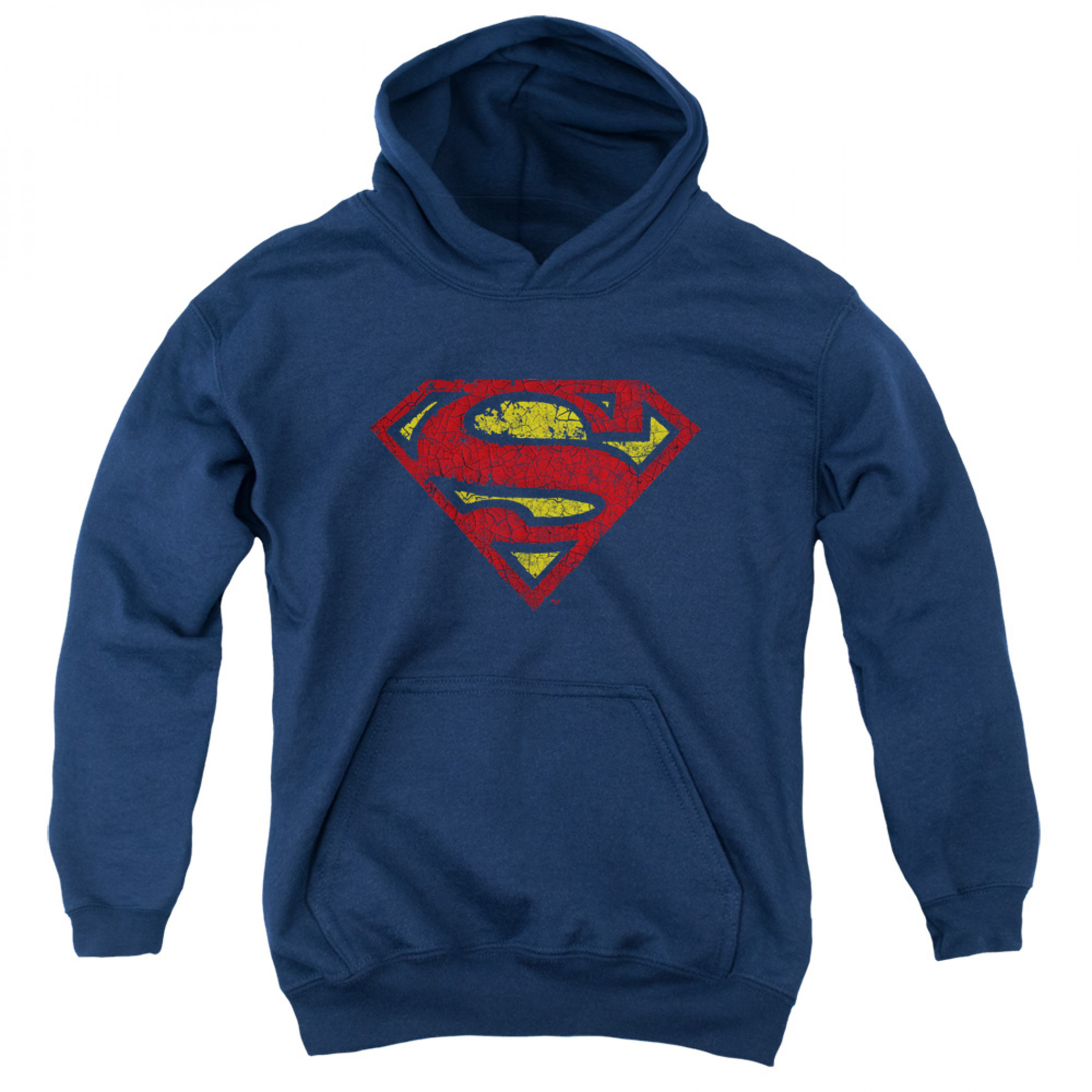 Superman Distressed Symbol Youth Hoodie