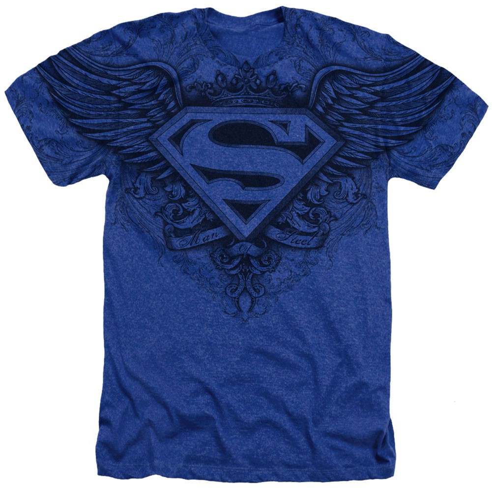Superman Sublimated Logo Blue T-Shirt