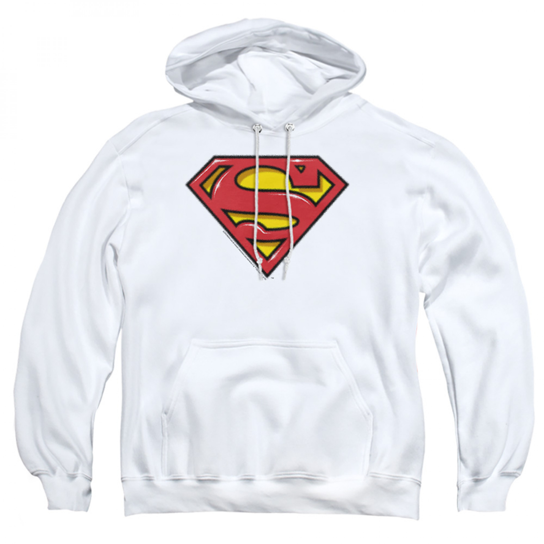 Superman Airbrush Styled Logo Pull-Over Hoodie