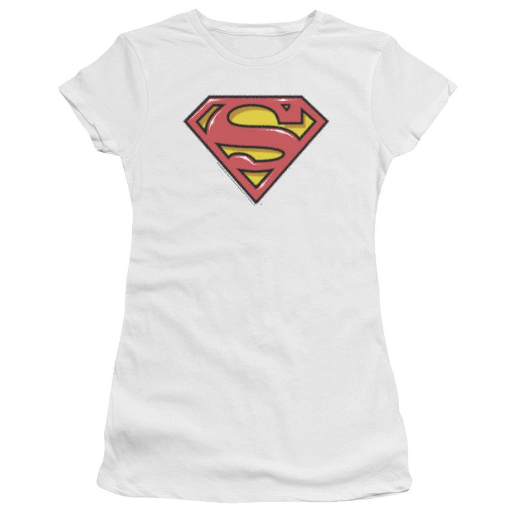 Superman Airbrushed Logo Women's Tshirt