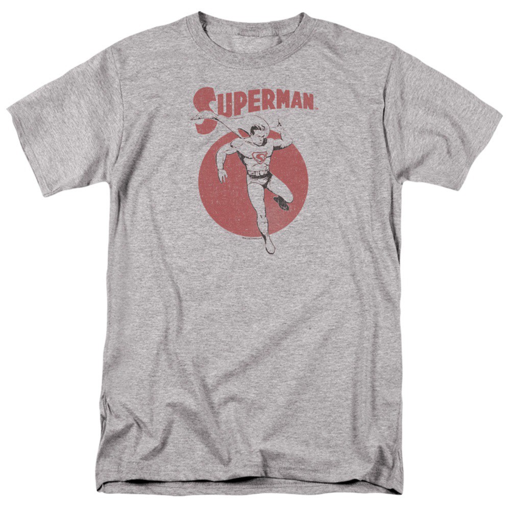 Superman Vintage Sphere Men's Grey T-Shirt