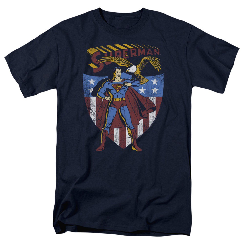 Superman All American Eagle Men's Blue T-Shirt
