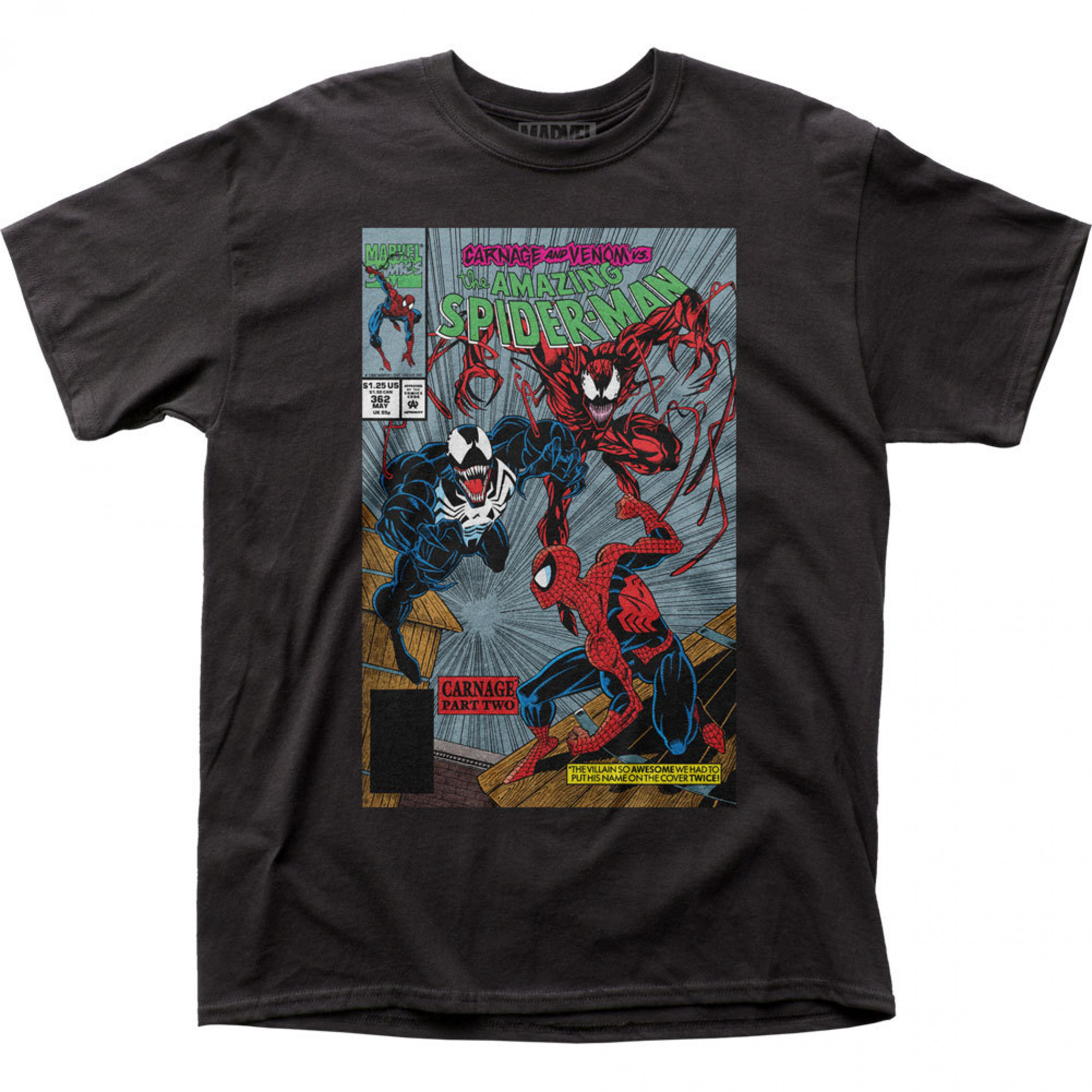 Spider-Man Venom vs Carnage Comic Cover Part Two T-Shirt