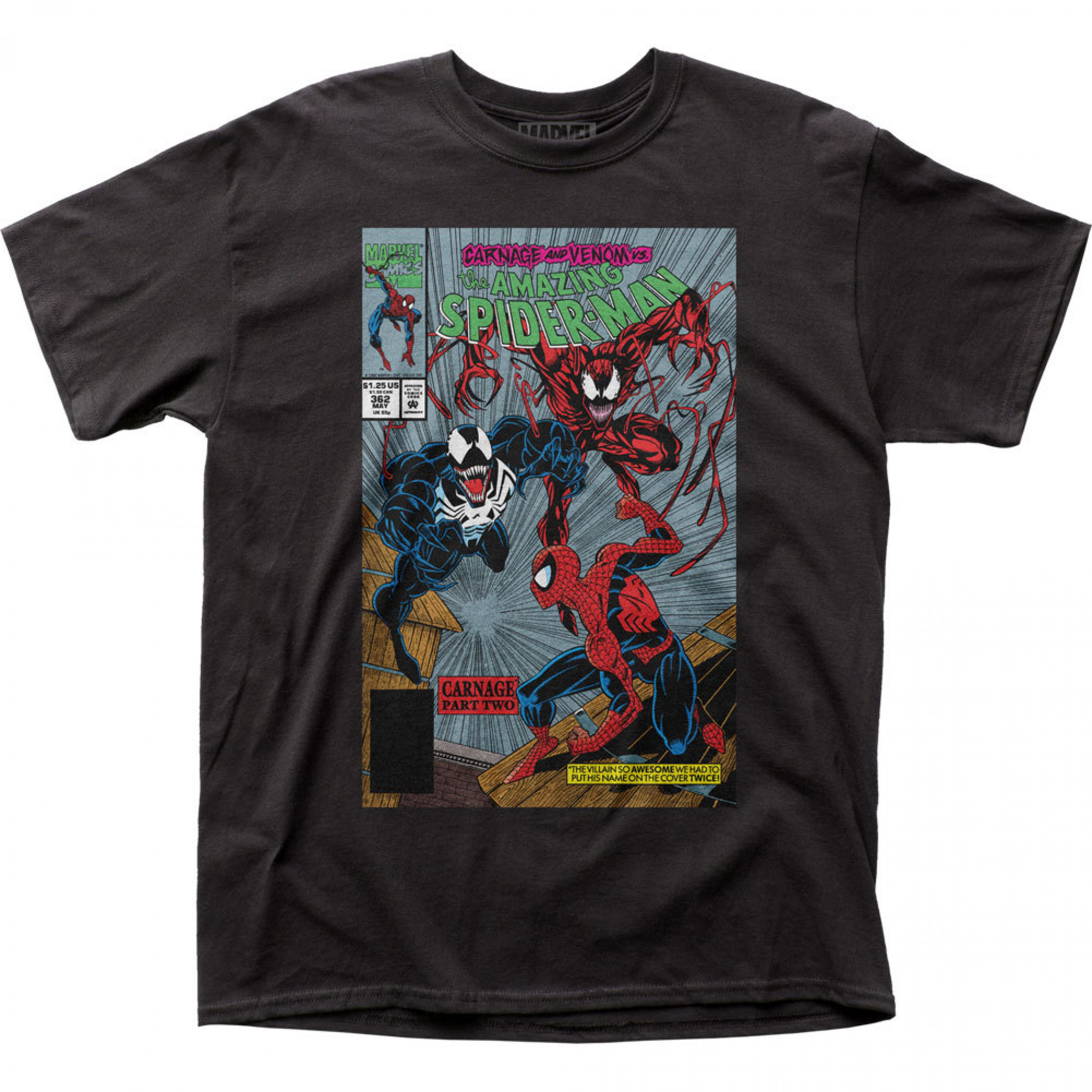 激レア! 90´s USA製 SPIDER-MAN vs VENOM & CARNAGE Tシャツ MARVEL