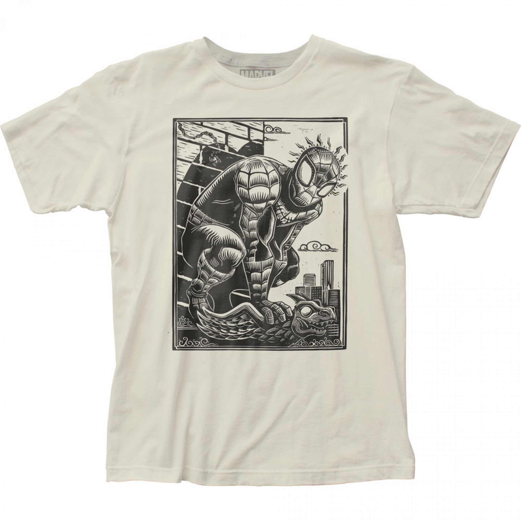 Spider-Man Senses Woodcut Art T-Shirt