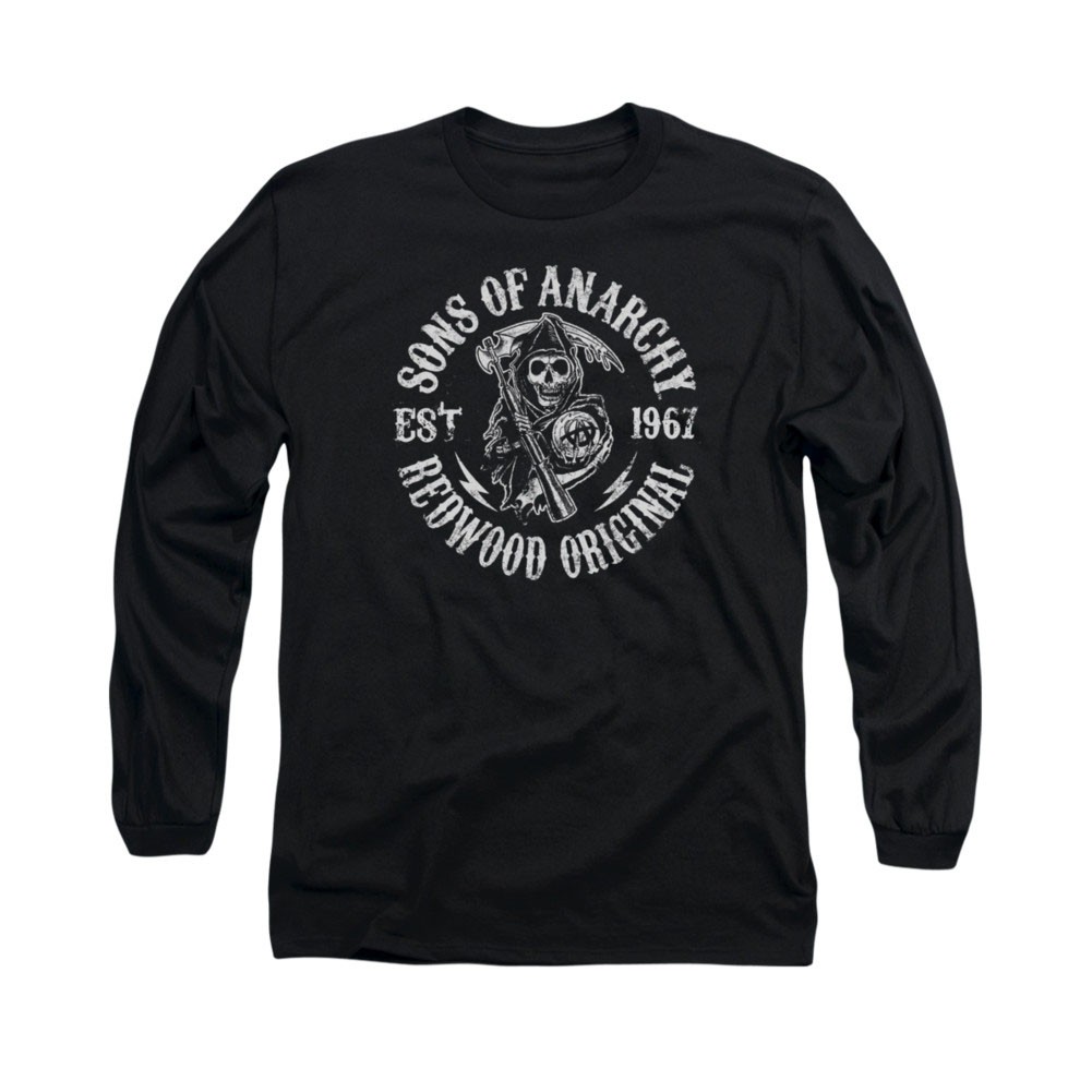 Sons Of Anarchy Redwood Black Long Sleeve T-Shirt