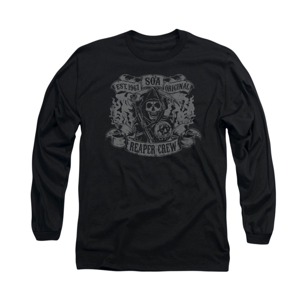 Sons Of Anarchy Original Reaper Black Long Sleeve T-Shirt