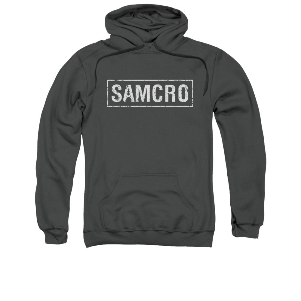 Sons Of Anarchy SAMCRO Logo Gray Pullover Hoodie