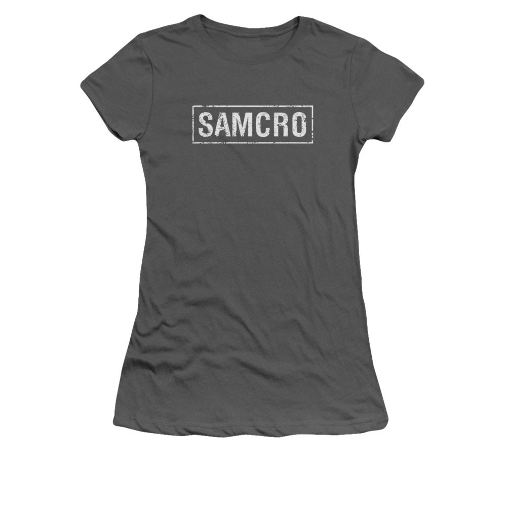 Sons Of Anarchy SAMCRO Logo Gray Juniors T-Shirt