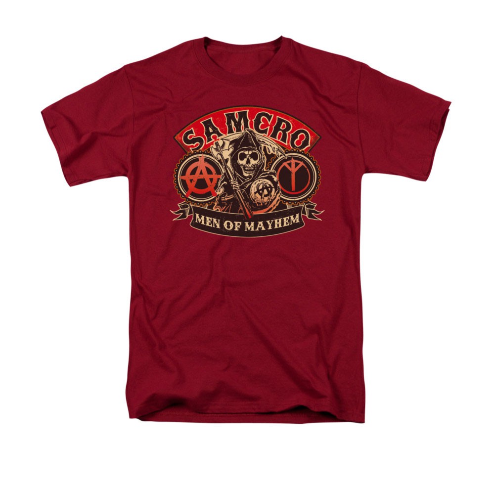 Sons Of Anarchy Men's Red Men Of Mayhem T-Shirt