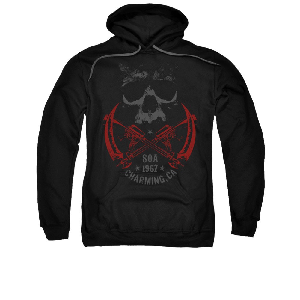 Sons Of Anarchy Cross Guns Black Pullover Hoodie
