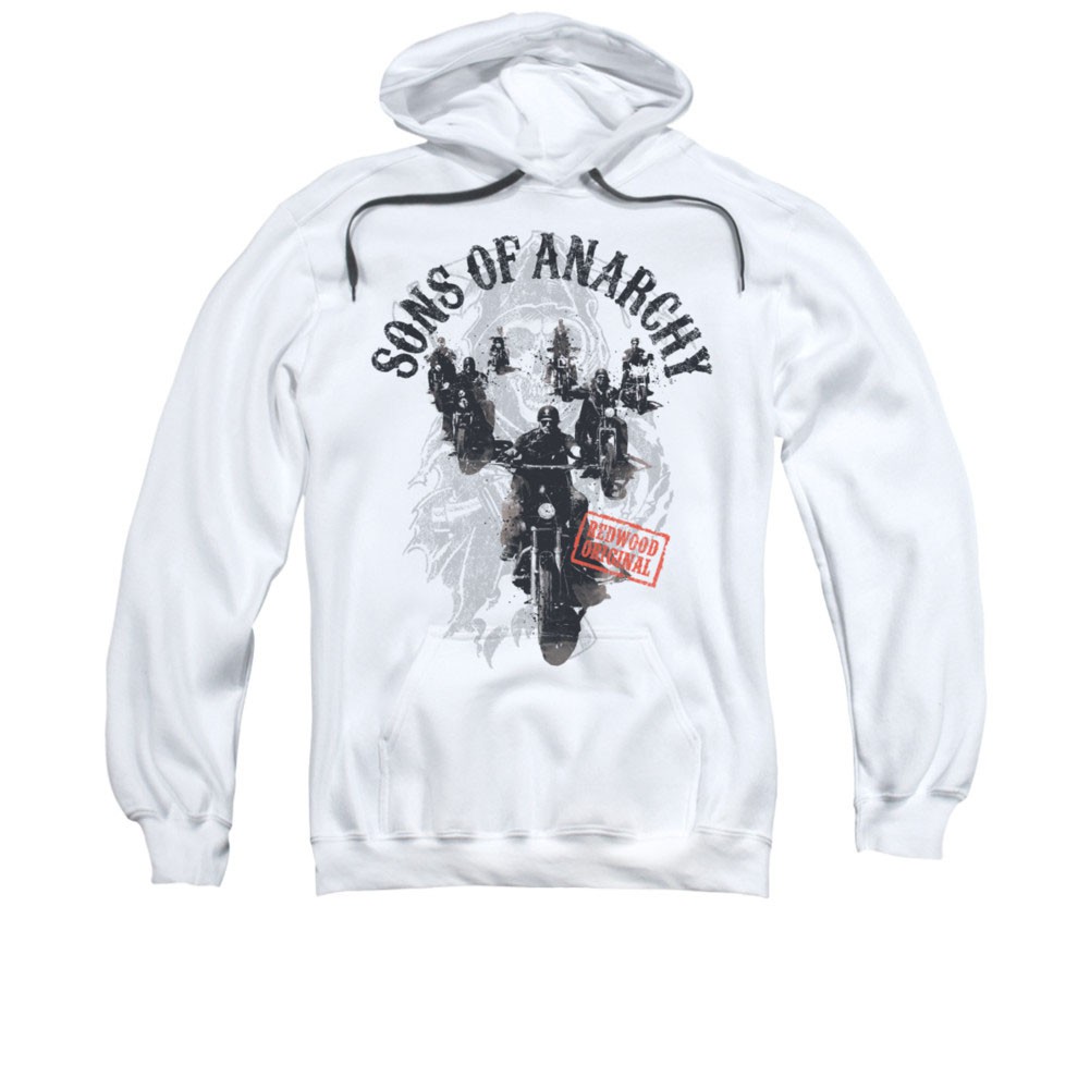 Sons Of Anarchy Reapers Ride White Pullover Hoodie
