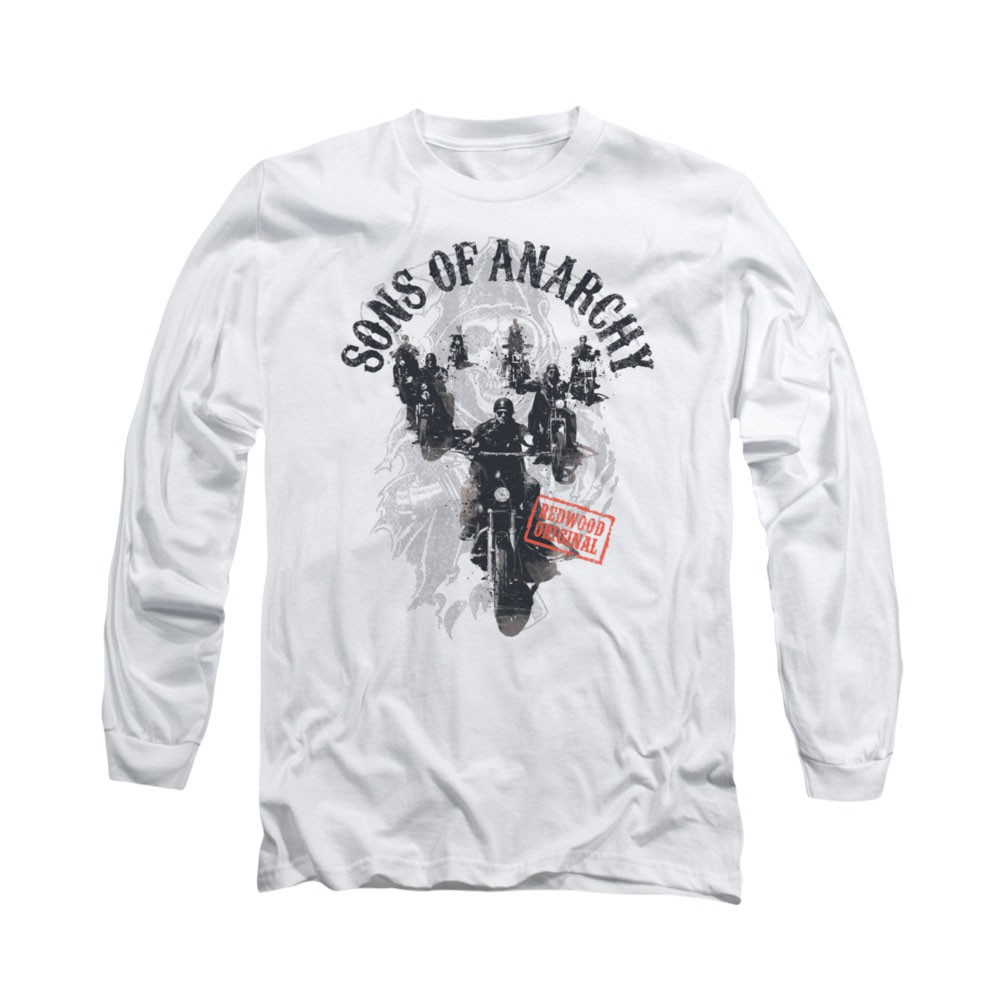 Sons Of Anarchy Reapers Ride White Long Sleeve T-Shirt