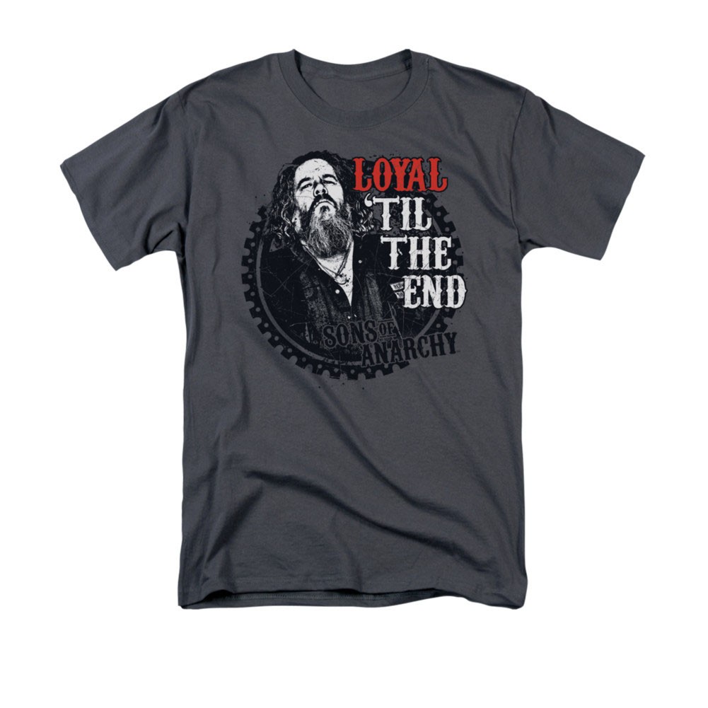 Sons Of Anarchy Loyal Til The End Gray Tee Shirt