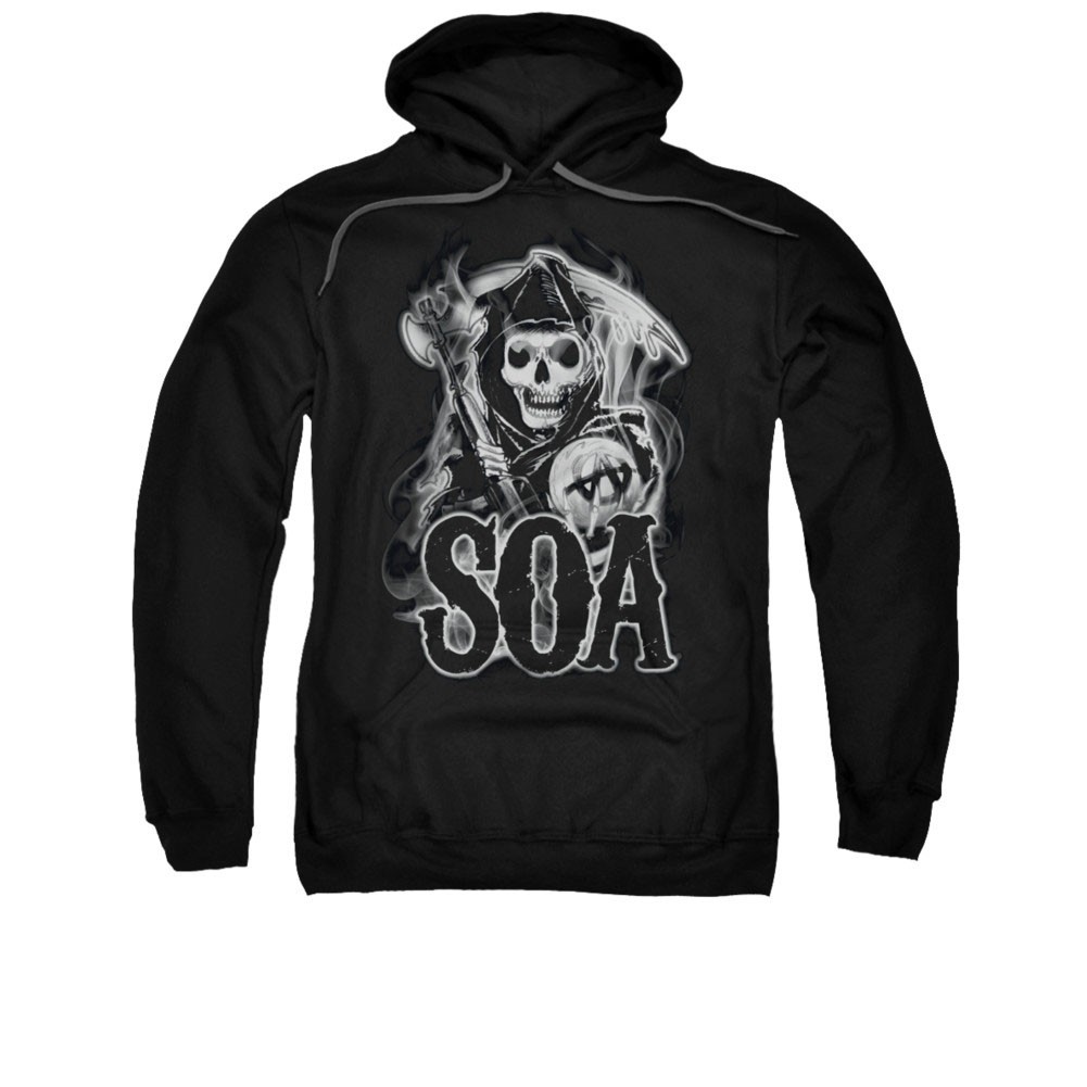 Sons Of Anarchy Smoky Reaper Black Pullover Hoodie