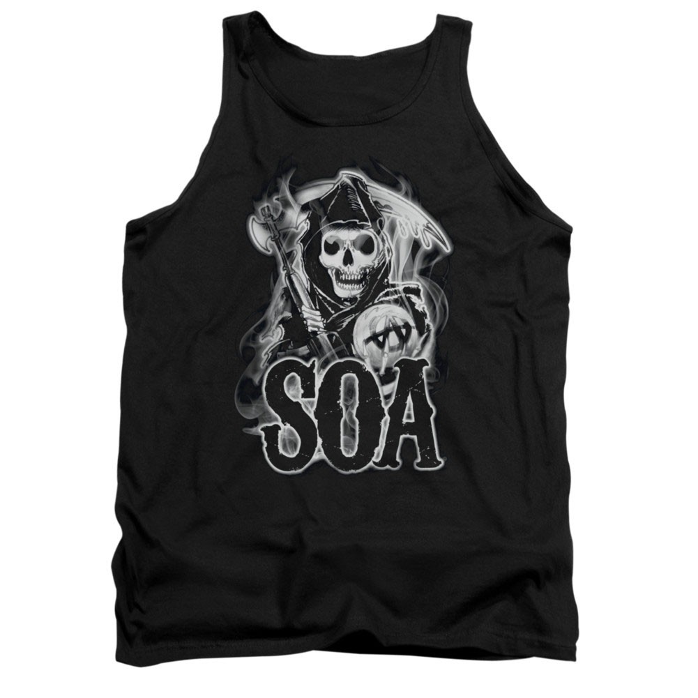 Sons Of Anarchy Smoky Reaper Black Tank Top