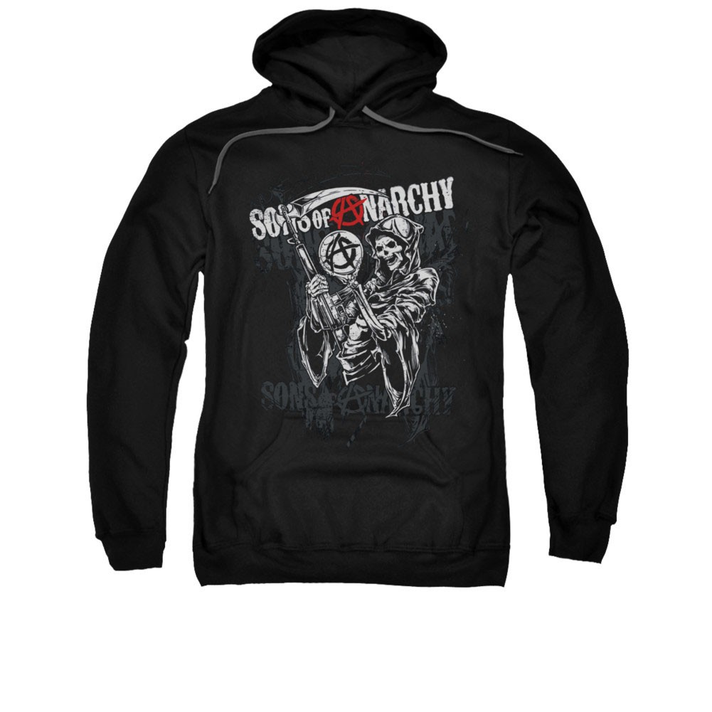 Sons Of Anarchy Reaper Logo Black Pullover Hoodie