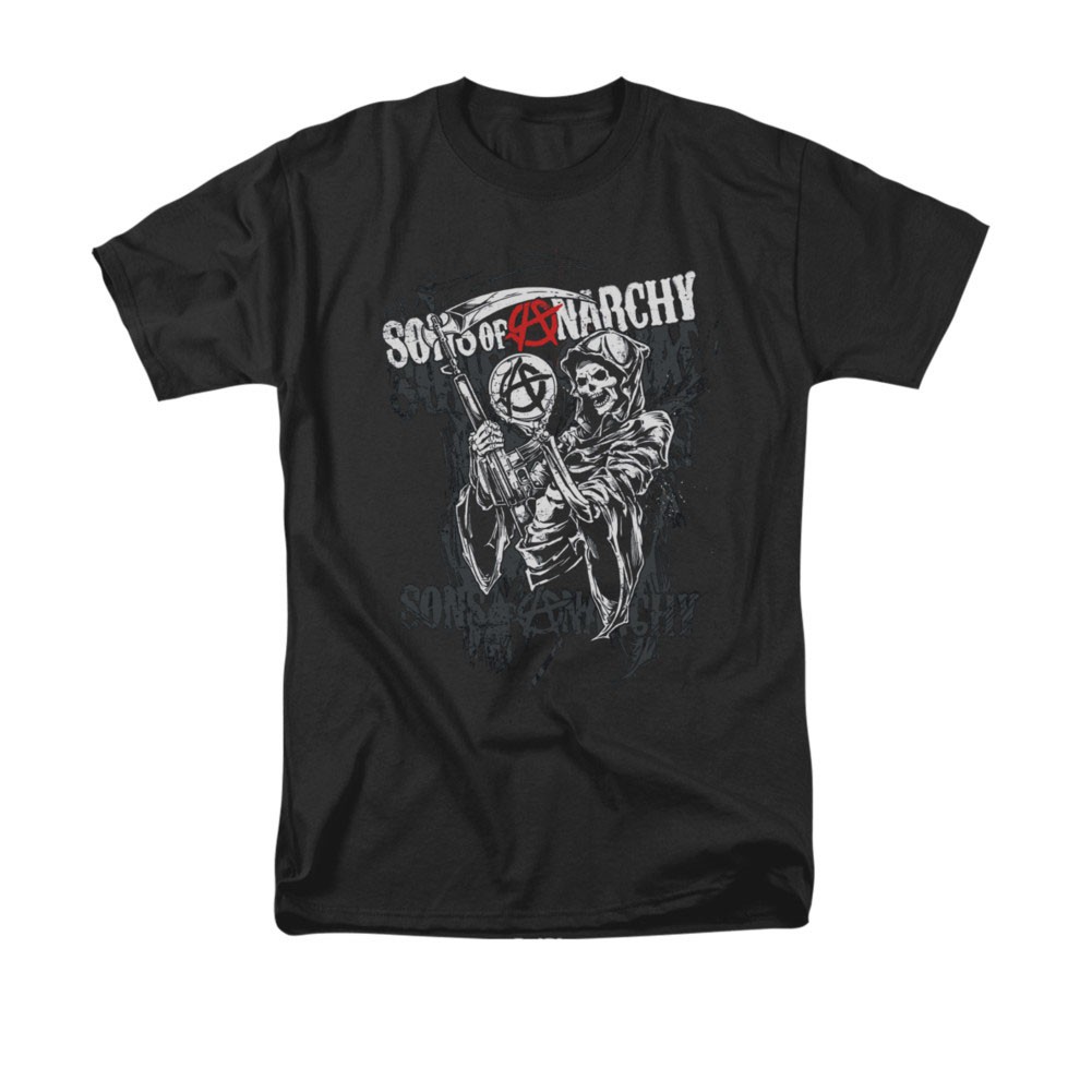 Sons Of Anarchy Reaper Logo Black T-Shirt