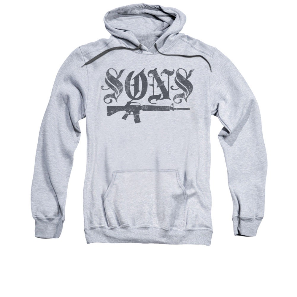 Sons Of Anarchy Worn Son Gray Pullover Hoodie