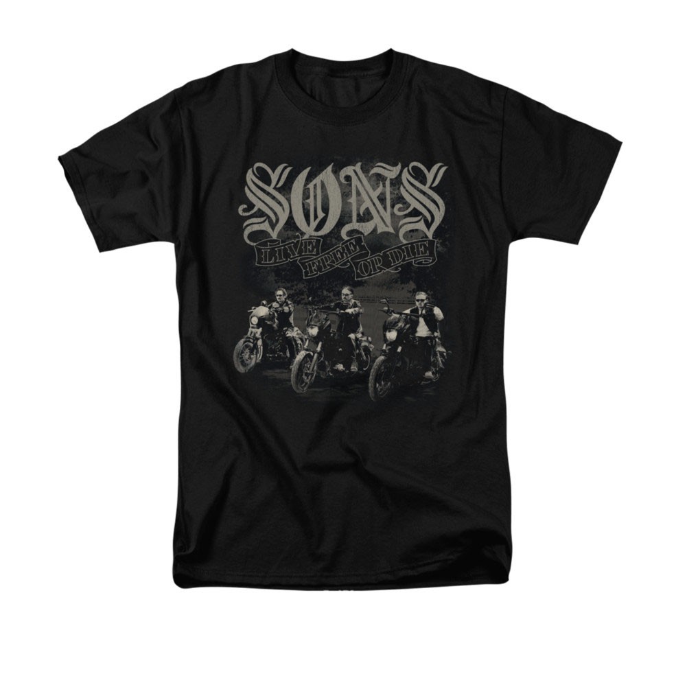 Sons Of Anarchy Live Free Black T-Shirt
