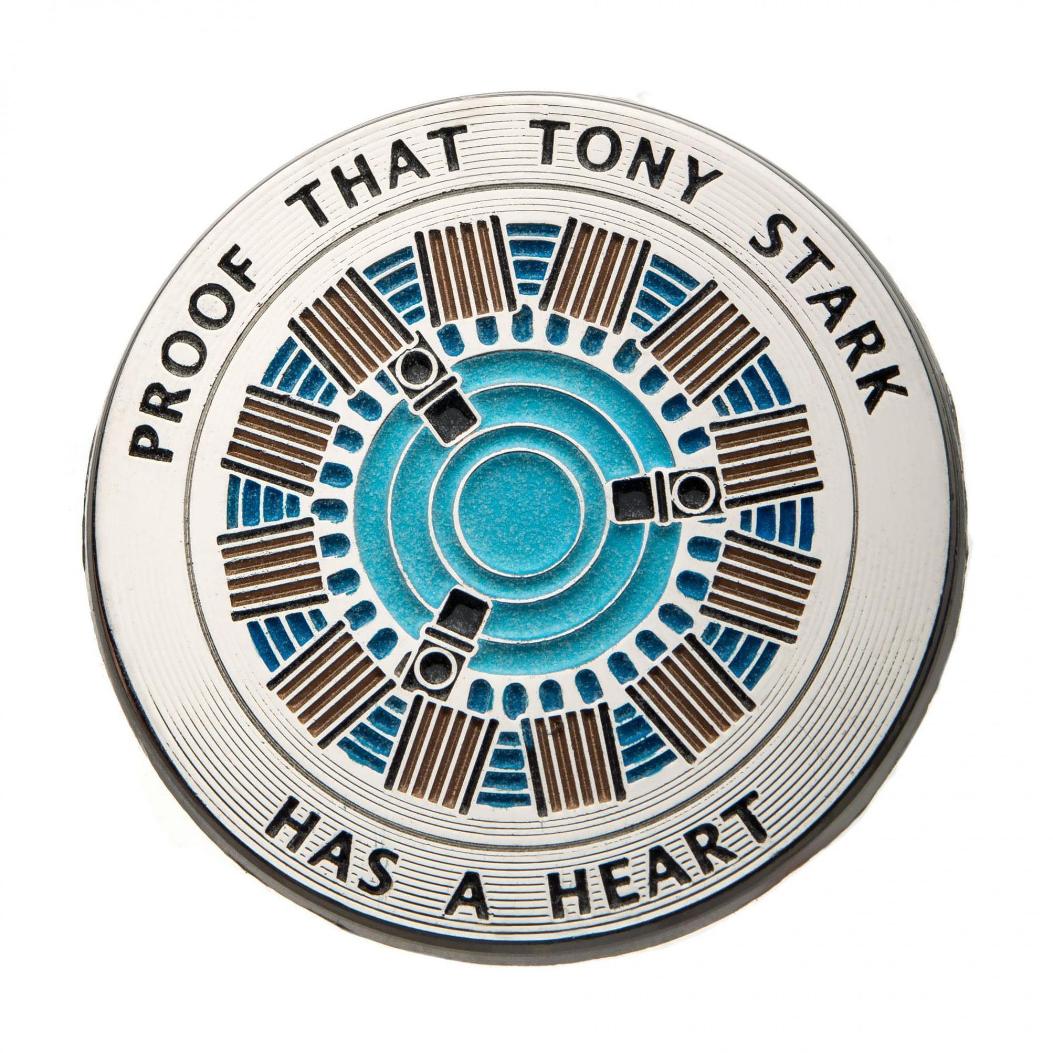 Iron Man Proof Tony Has a Heart Keychain Silver