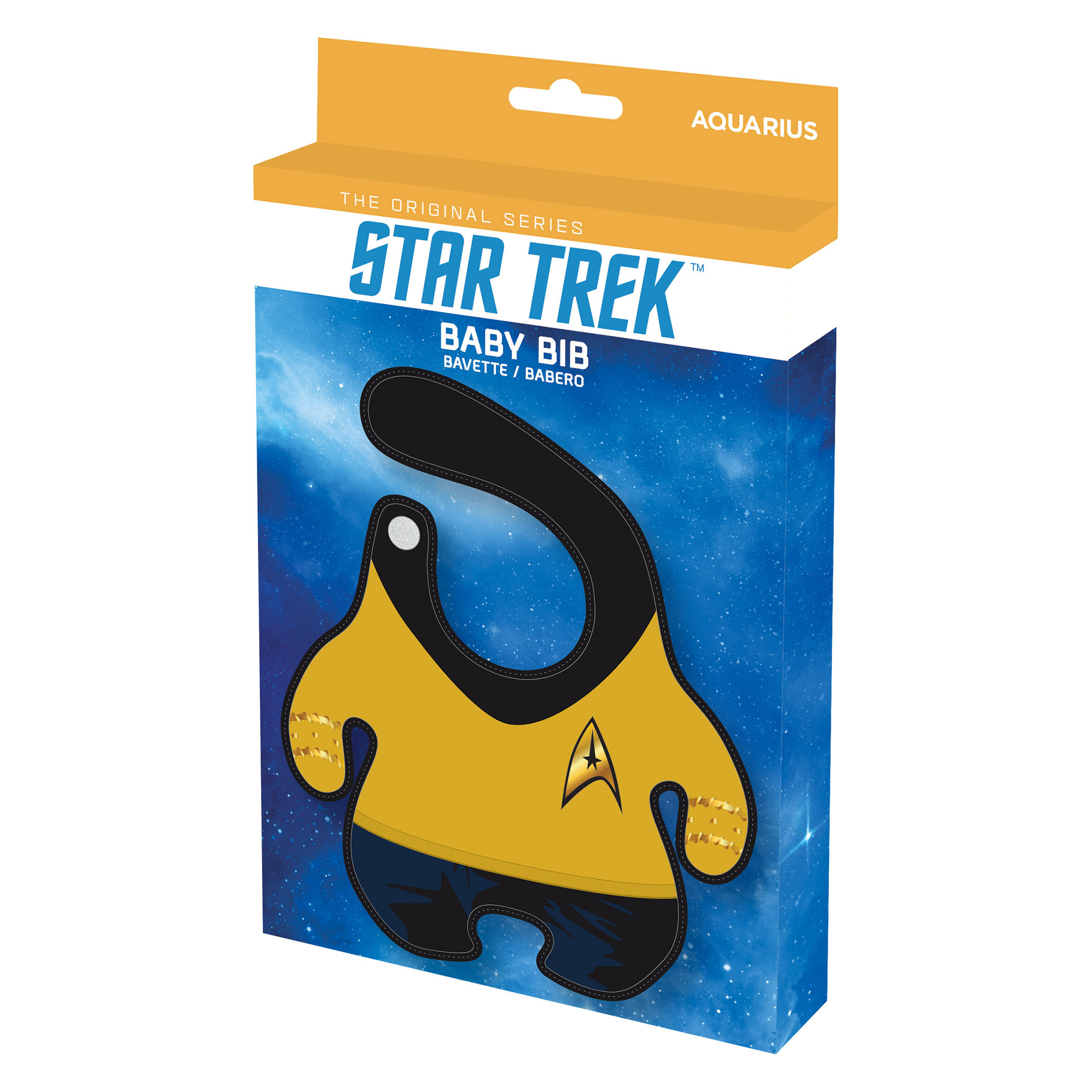 Star Trek Commander Yellow Baby Bib