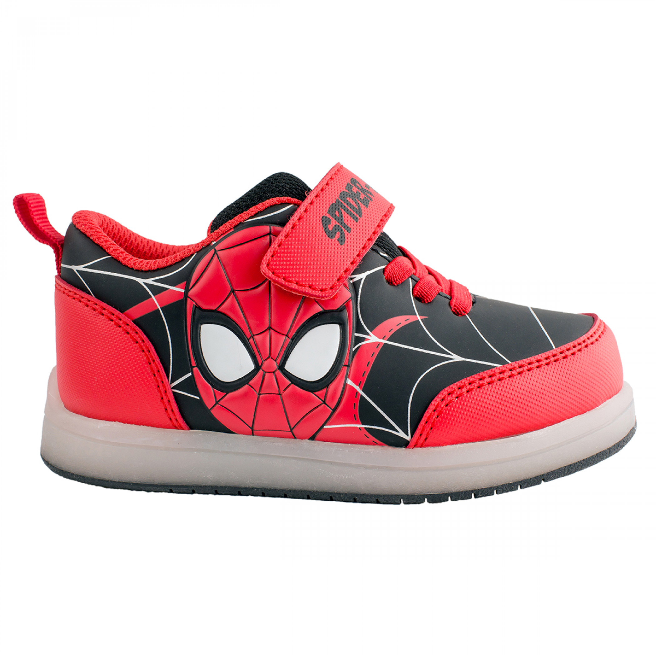 Spider-Man Face Symbol Kids Motion Light Up Shoes