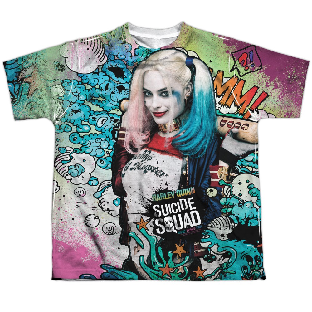 Suicide Squad Harley Quinn Sublimated Youth T-Shirt