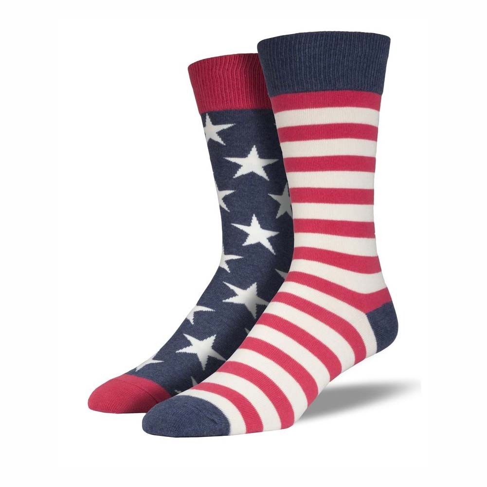 American Flag Vintage Color Men's Socks