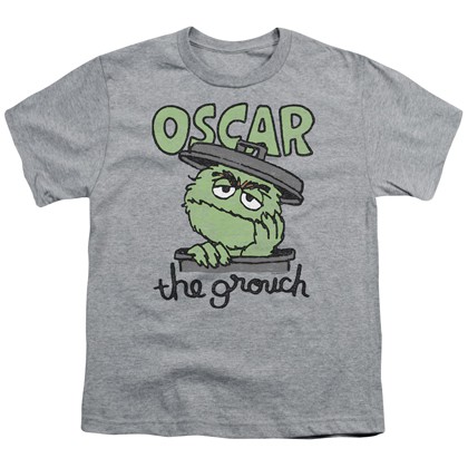 Sesame Street Oscar The Grouch Canned Youth Tshirt