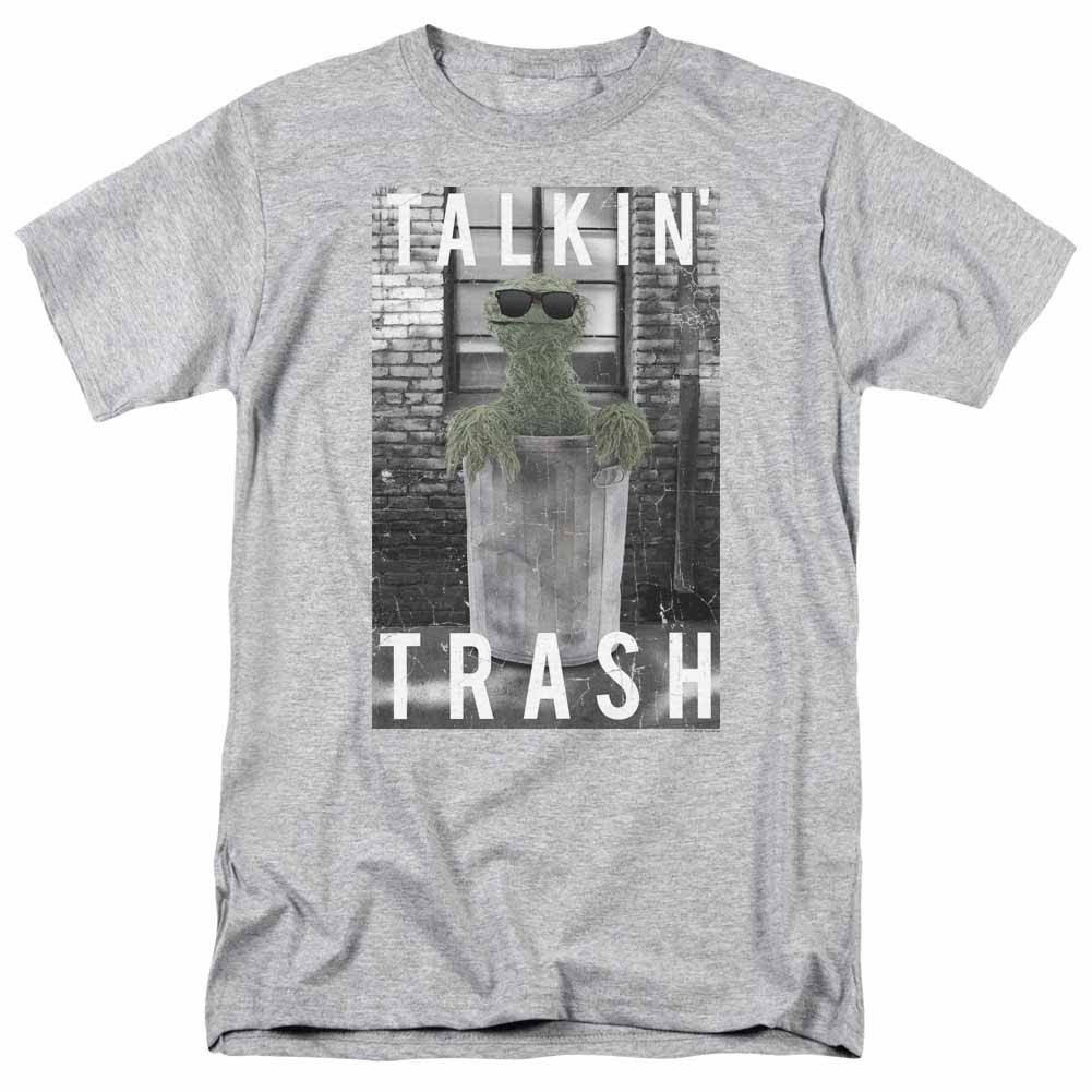 Sesame Street Talkin Trash Gray T-Shirt