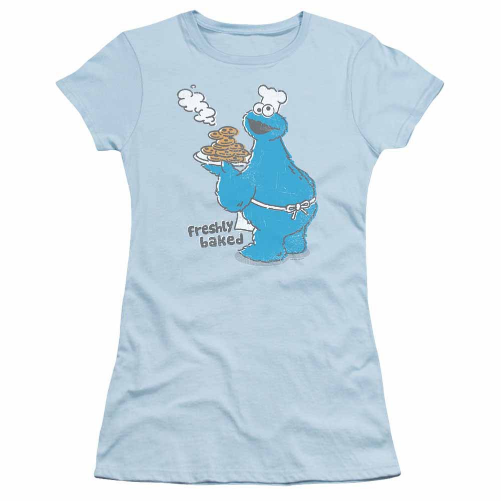 Sesame Street Freshly Baked Blue Juniors T-Shirt