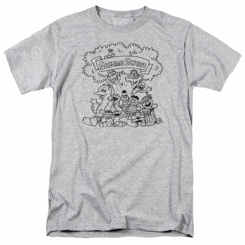 Sesame Street Simple Street Gray T-Shirt