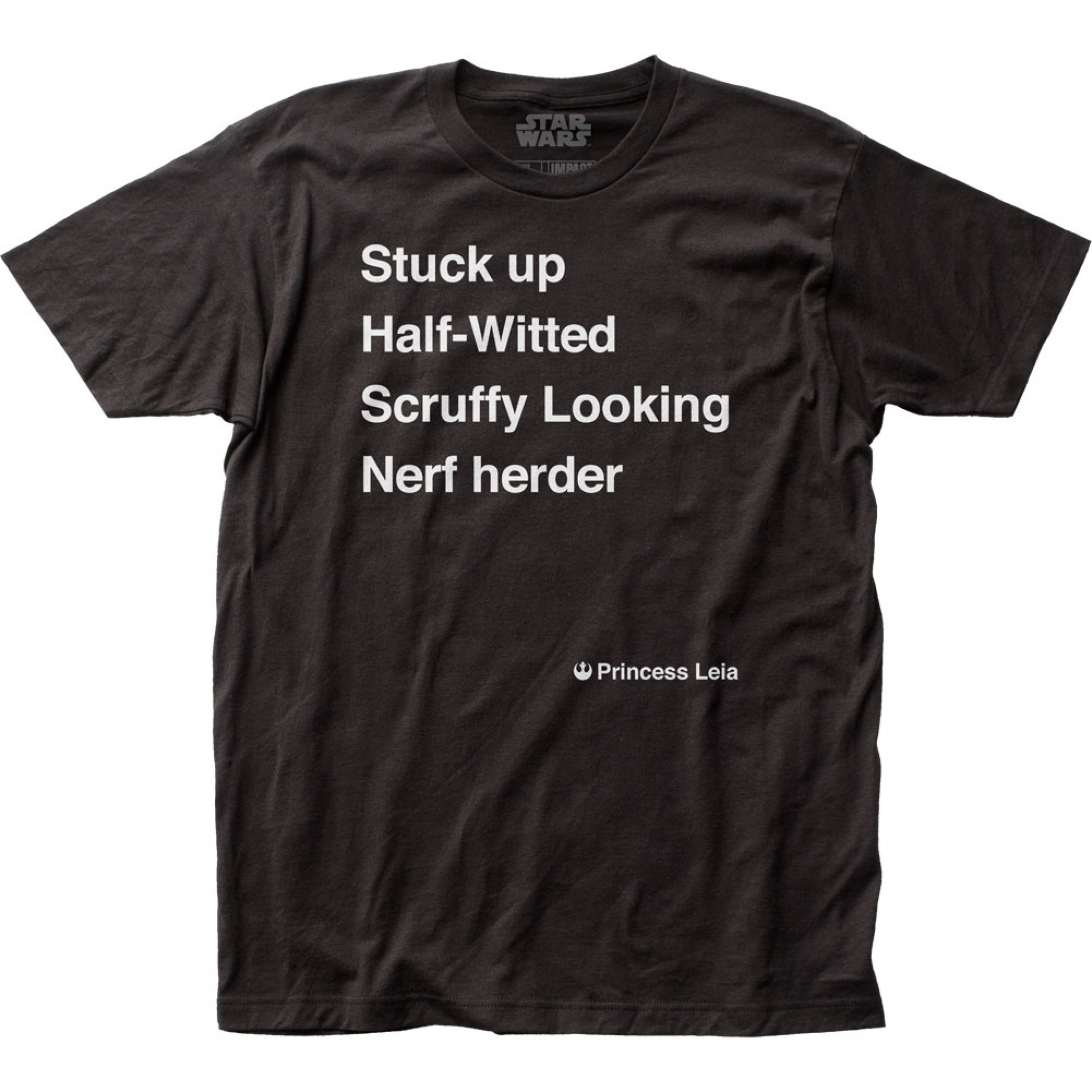 Star Wars "Who You Calling Nerf Herder?" Princess Leia T-Shirt