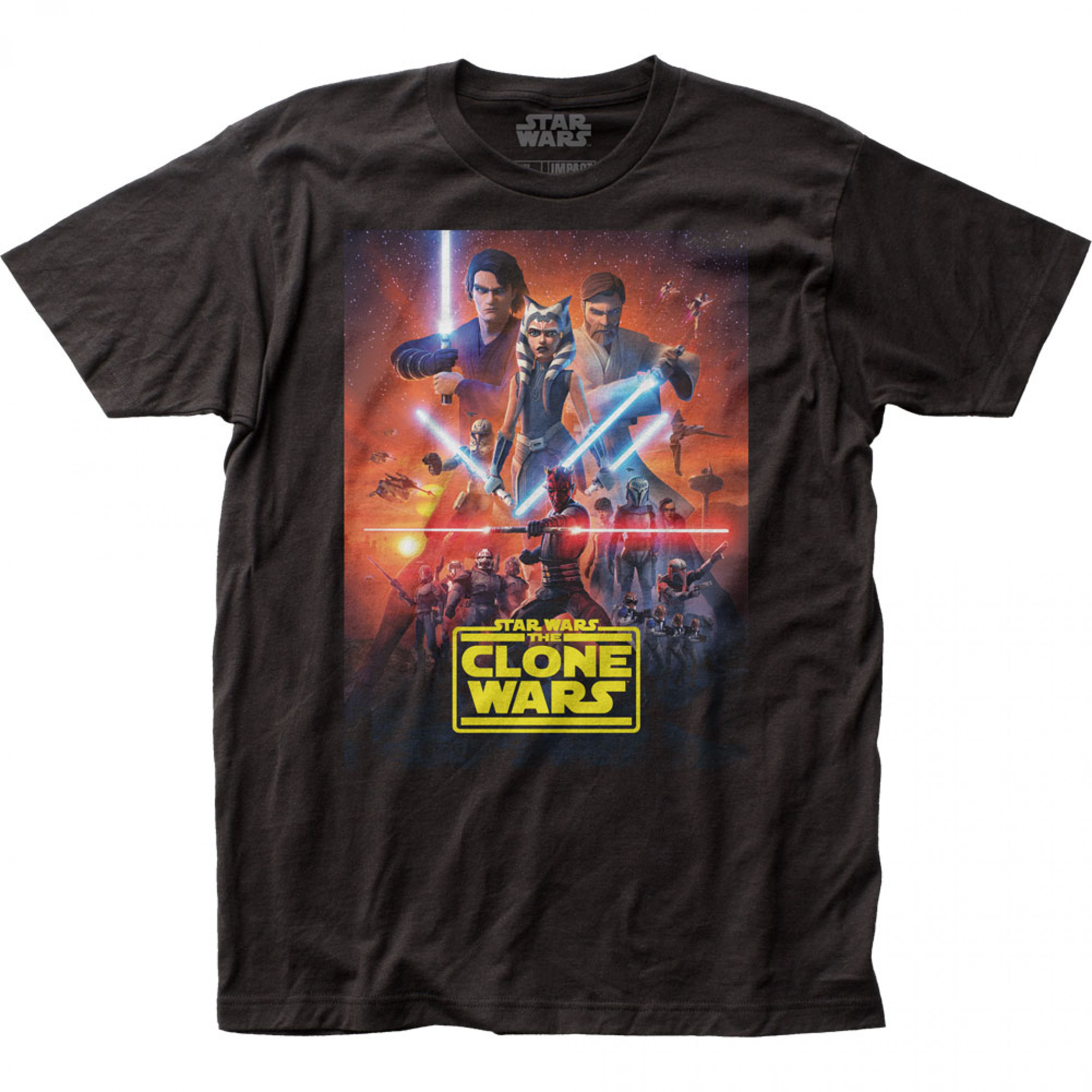 Star Wars The Clone Wars Poster T-Shirt