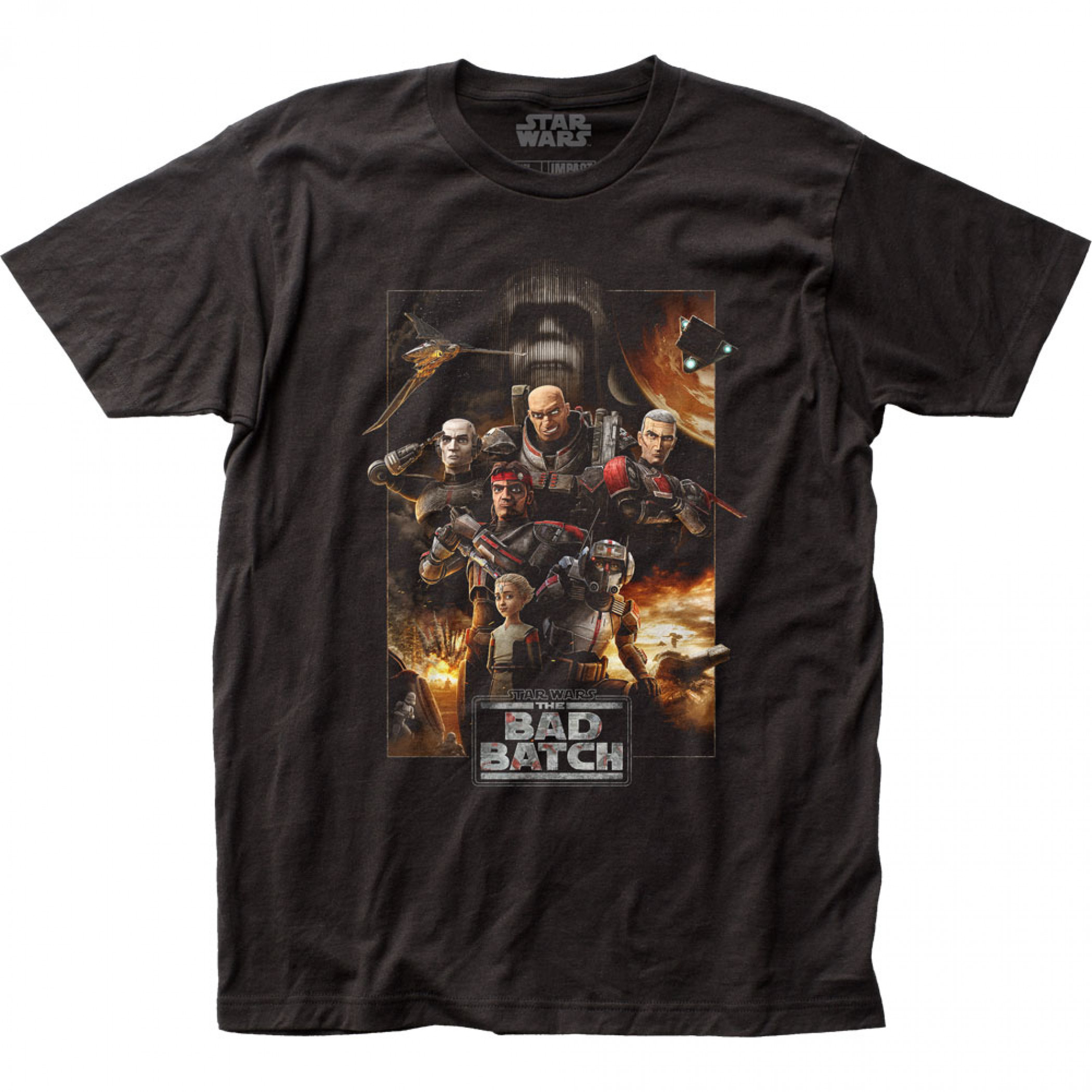 Star Wars The Clone Wars The Bad Batch Characters T-Shirt