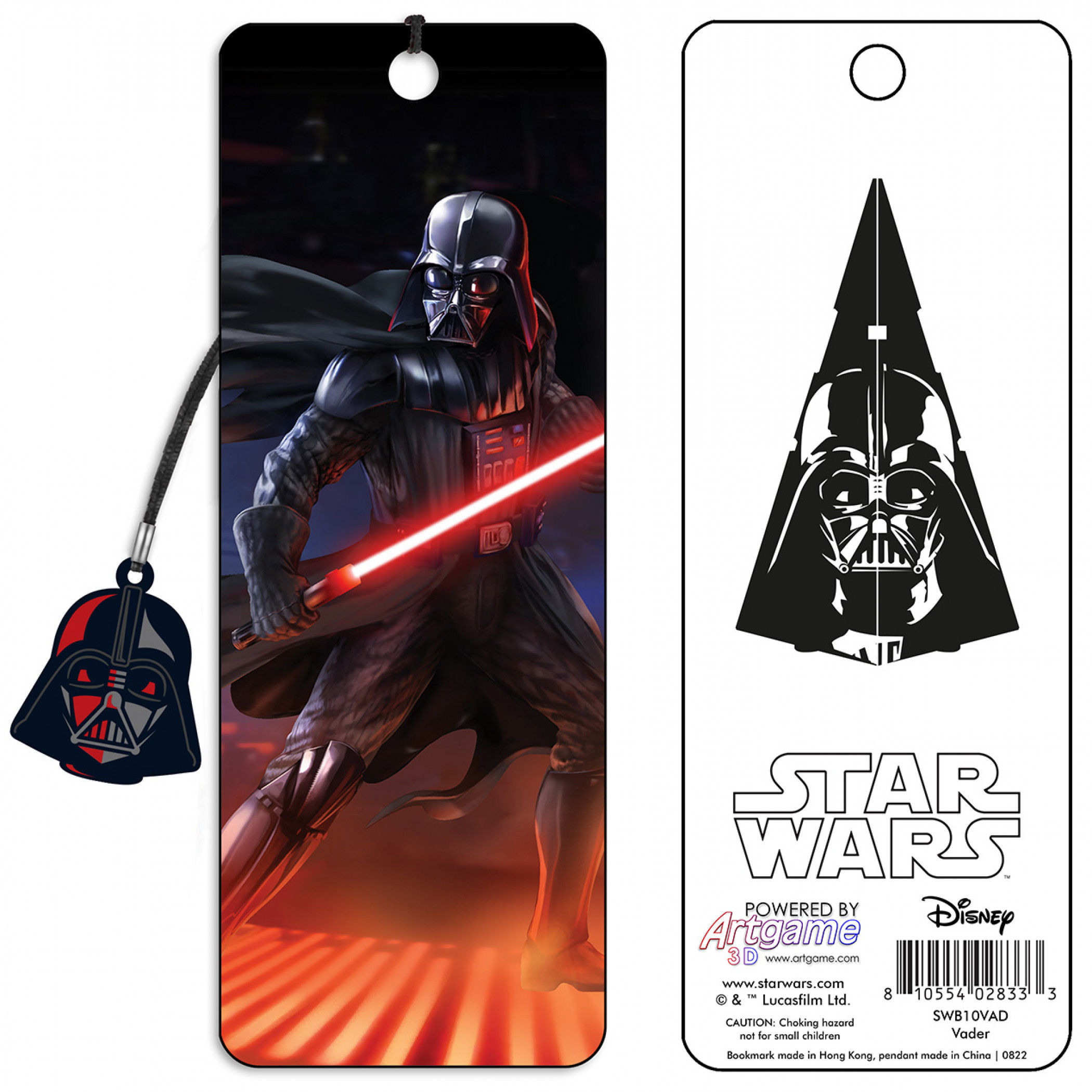Star Wars Darth Vader's Stand Bookmark with Charm