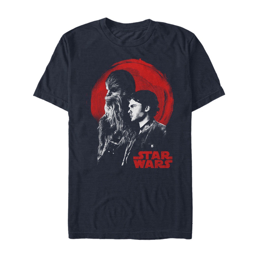 Star Wars Han Solo Story Spaghetti Western Men's Blue T-Shirt