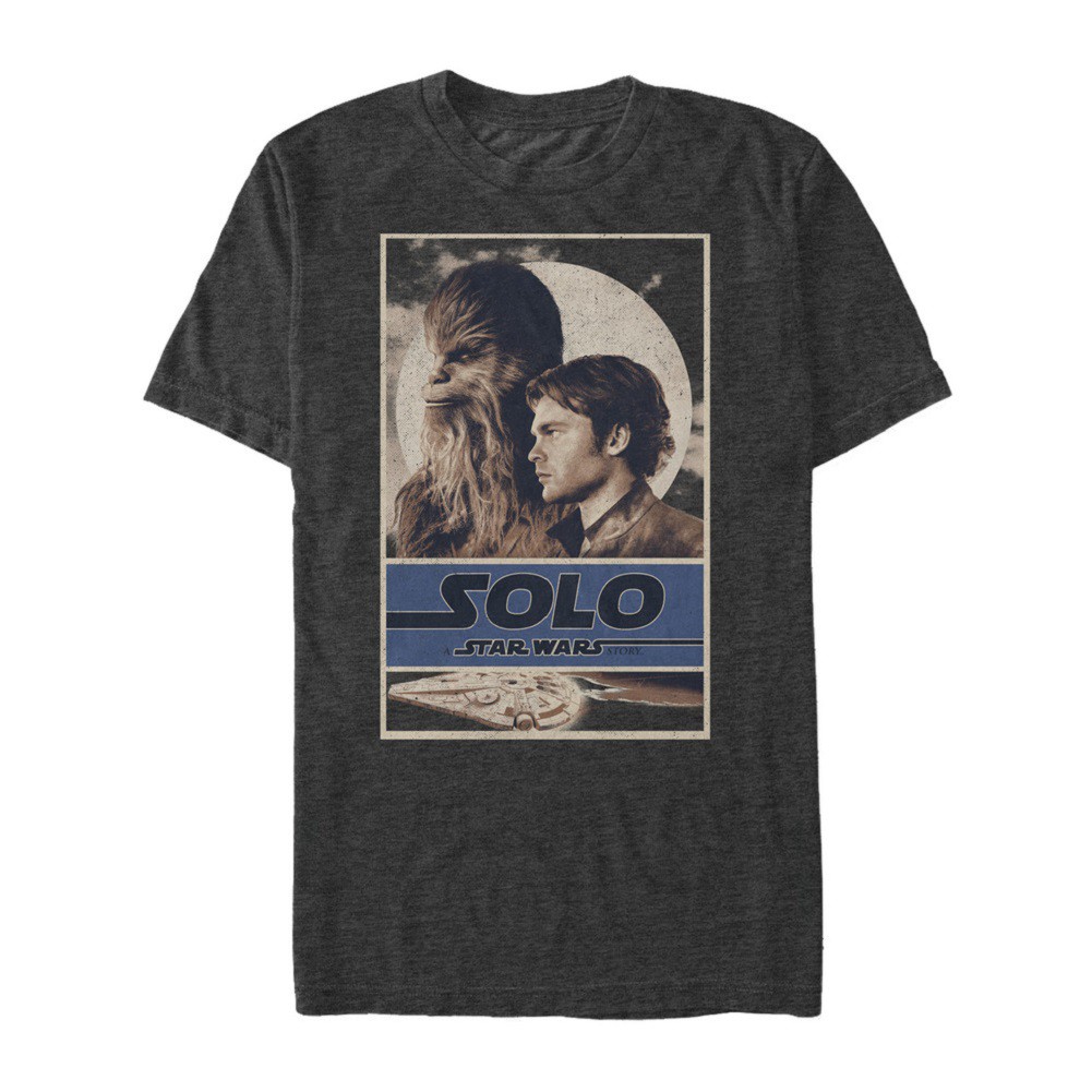 Star Wars Han Solo Story Brosephs Men's Grey T-Shirt