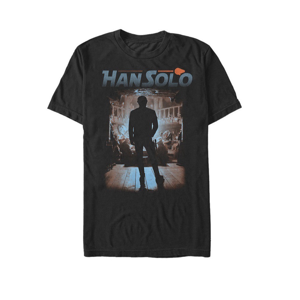 Star Wars Han Solo Story Gamblers Den Men's Black T-Shirt