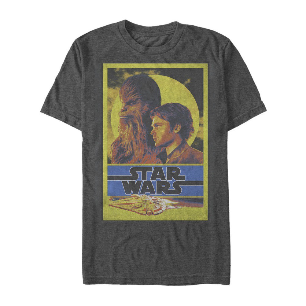 Star Wars Han Solo Story Bro's Men's Grey T-Shirt