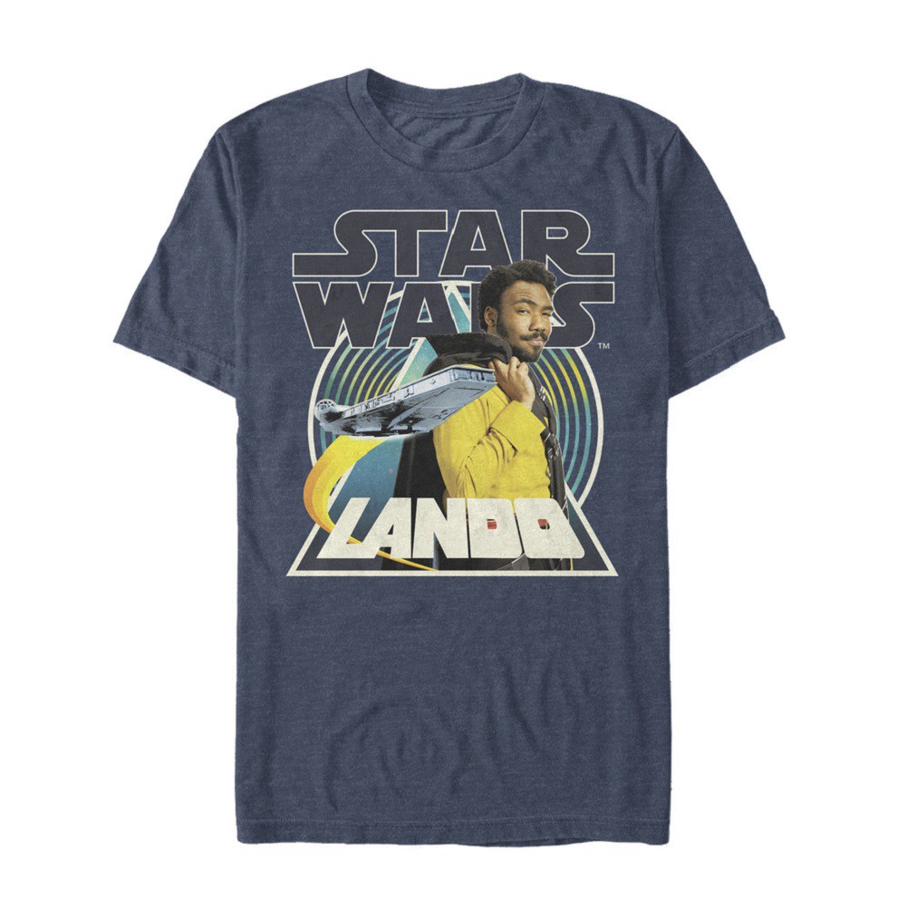 Star Wars Han Solo Story Lando Men's Blue T-Shirt